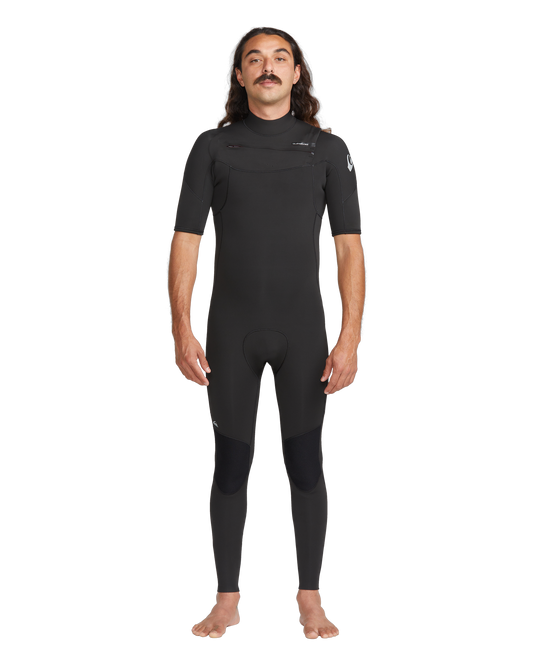 2/2 Everyday Sessions Chest Zip Short Sleeve Wetsuit - Black
