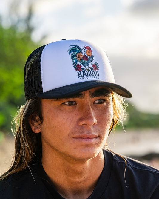 Hawaii Carnage 5-Panel Trucker Hat - White