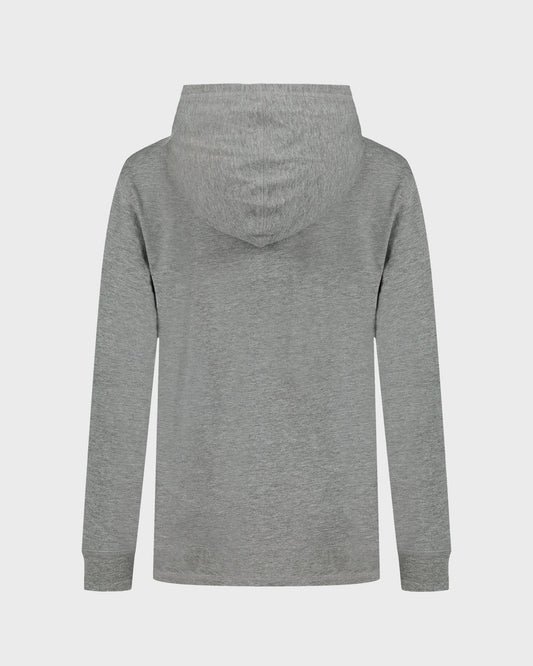Gray hoodie on a light gray background