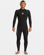 4/3mm Mercury Back Zip GBS Wetsuit - Black BLACK 1