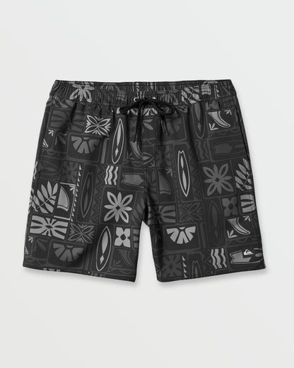 Waterman Borderline 17" Volley Swim Trunk - Phantom - 1