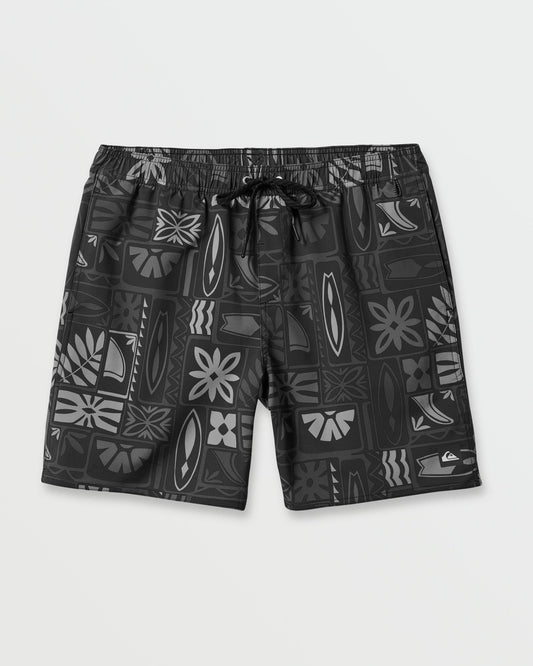 Waterman Borderline 17" Volley Swim Trunk - Phantom - 1