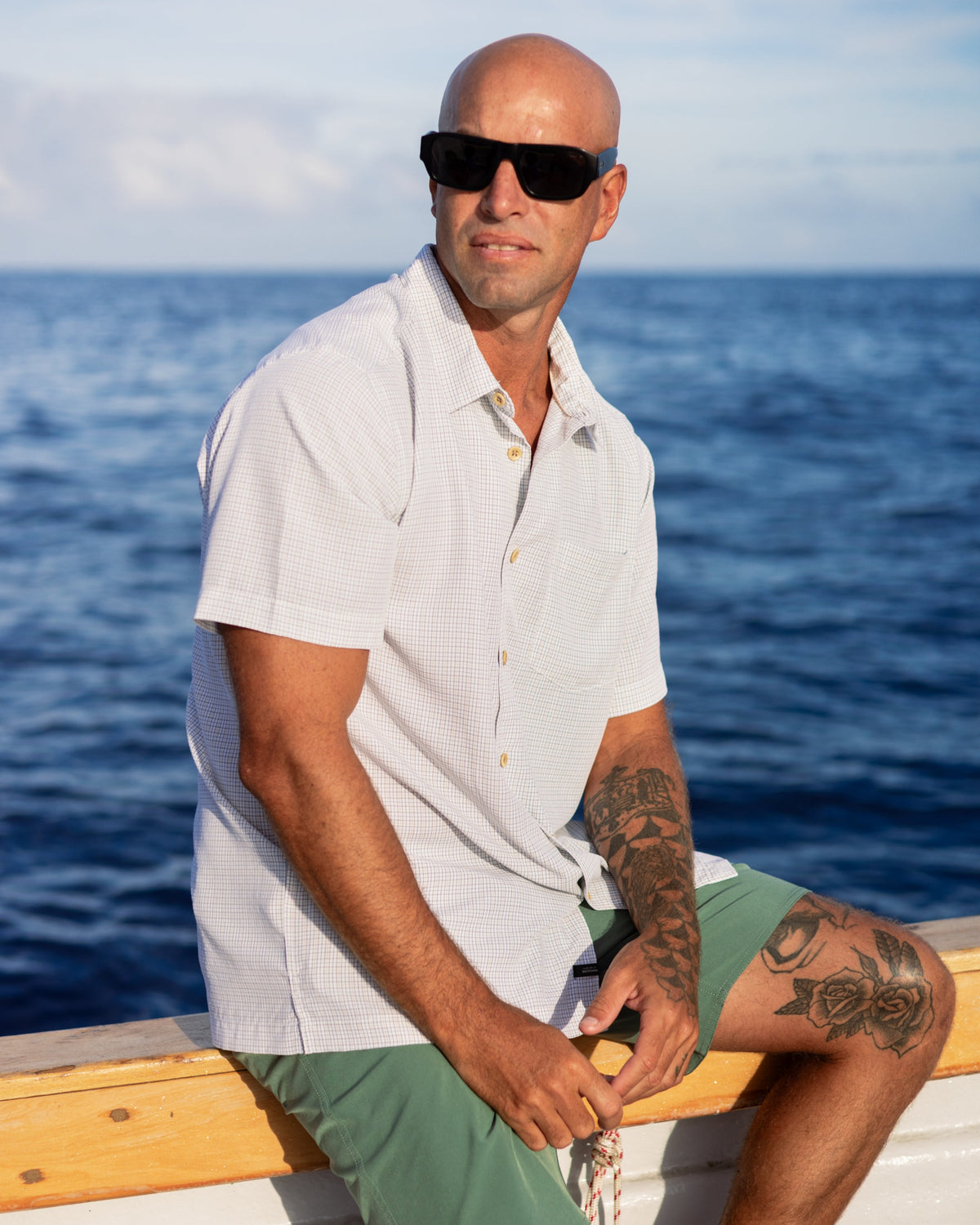 Waterman Checkmate Shirt - White
