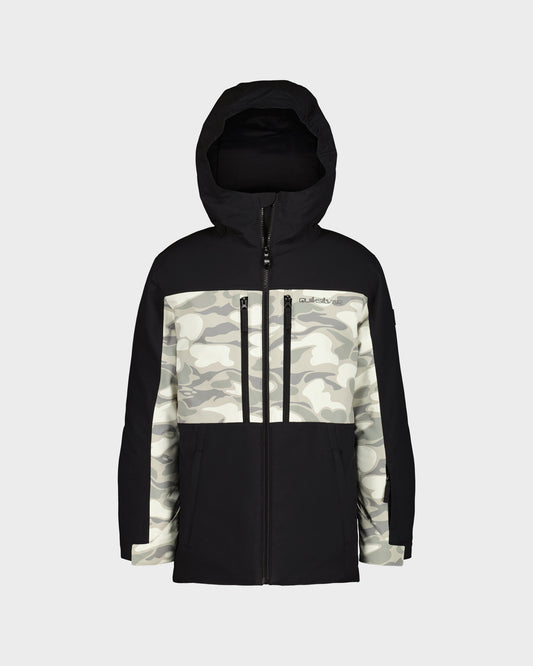 Boys Double Black Snow Jacket