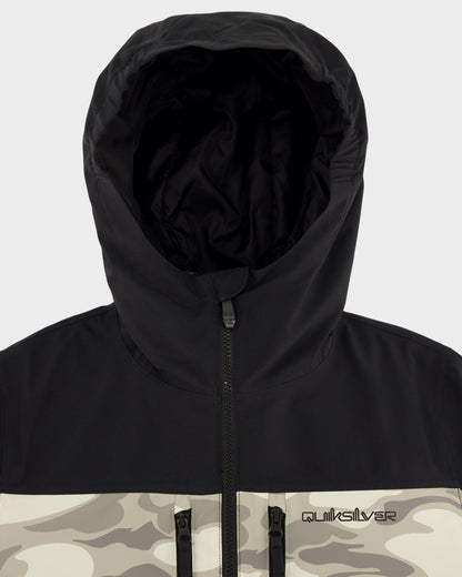 Boys Double Black Snow Jacket