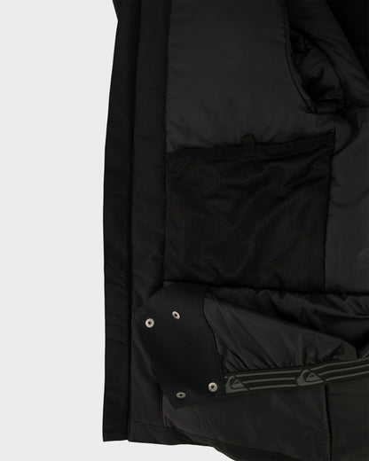 Boys Double Black Snow Jacket