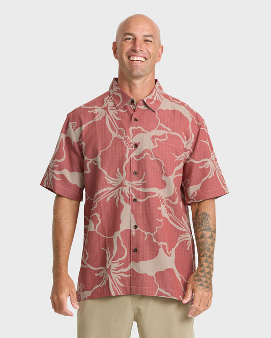 Waterman-Bay-Breeze-Short-Sleeve-Shirt-Marsala-1