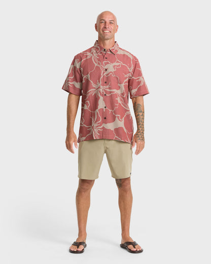 Waterman-Bay-Breeze-Short-Sleeve-Shirt-Marsala-3