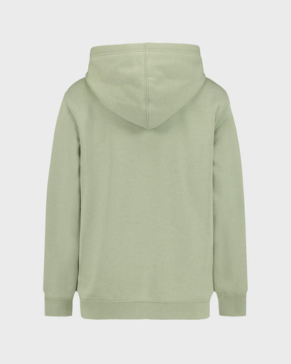 Light green hoodie on a white background