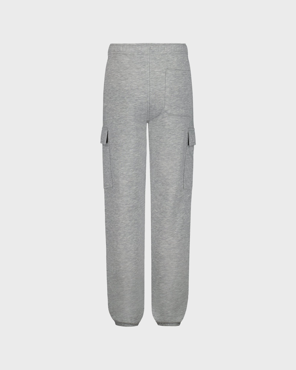 Gray sweatpants on a light gray background
