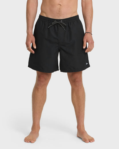 Everyday-Solid-17"-Swim-Trunks-Black-1